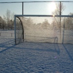 Hoezo voetbal wintersport. Nu mogen we niet spelen.